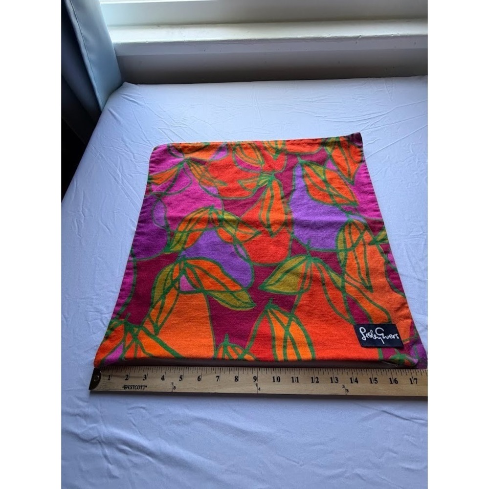 Vibrant accent pillow cover to brighten any space by Leslie Evers